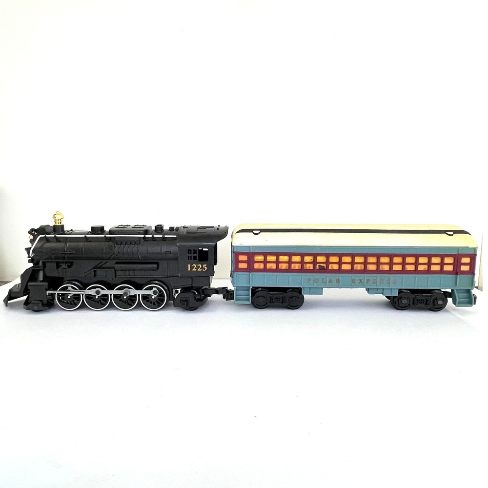 READ Lionel Polar Express G-Gauge Train Set 1225 Steam Locomotive Passenger Car